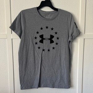 Under Armour Gray Women's Tee with Black Logo